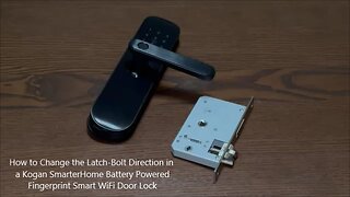 How to Change the Latch-Bolt Direction of a Kogan SmarterHome Door Lock