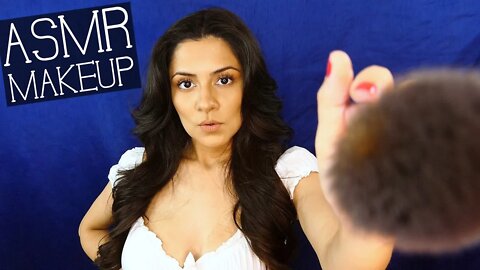 ASMR For Sleep | Makeup Roleplay, Personal Attention, Face Touching & Brushing, Trigger Words