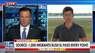 CBP repels a mad rush by migrants trying to enter the USA through EL Paso