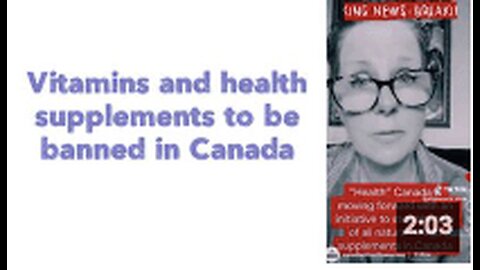 Vitamins and health supplements to be banned in Canada