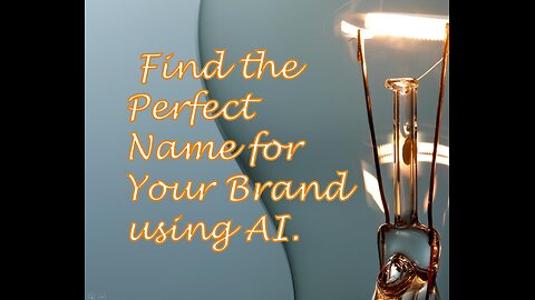 Find the Perfect Name for Your Brand using AI.
