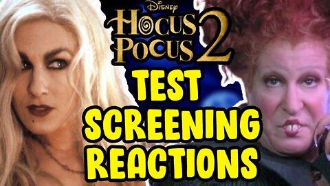 Hocus Pocus 2 | Sanderson's Have Positive Test Screening Reaction
