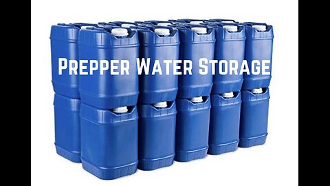 Prepper Water Storage
