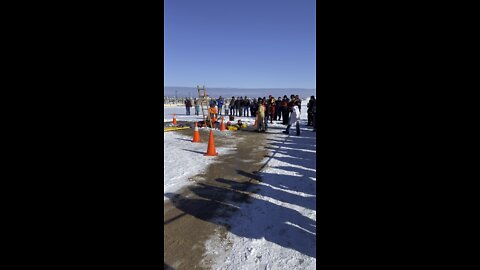 10 year old boy Polar Plunge 2022