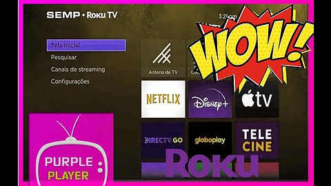 INSTALAÇÃO DE APLICATIVO EXTERNO NO SISTEMA ROKU E ROKUEXPRESS, TV AOC, SEMP, SAMSUNG.