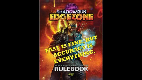 Shadowrun Edgezone Upgradeable Card Game Second Look