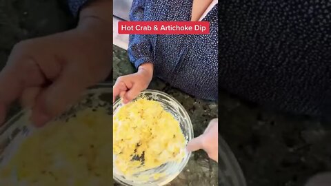 Low Carb Hot Crab & Artichoke Dip - The best Crab Dip Recipe-(#Shorts)