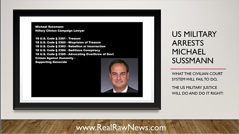 US Military Arrests Michael Sussmann for Treason and Tribunal to be held at GITMO