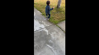 Rock throw. #rocks #outside #baby