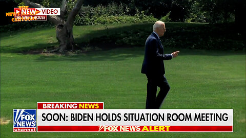 Amid the stock market collapse and chaos in the Middle East, Biden makes a mid-afternoon arrival back at the White House after a leisurely weekend in Delaware while avoiding the press asking questions.