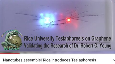 Rice University Teslaphoresis on Graphene Validating the Research of Dr. Robert O. Young