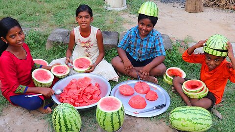 WATERMELON JUICE | Summer Health Drinks | Homemade Watermelon Juice | Village Fun Cooking