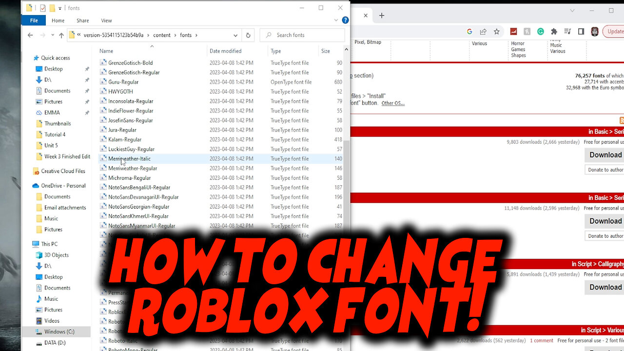 How To Change Font In Roblox