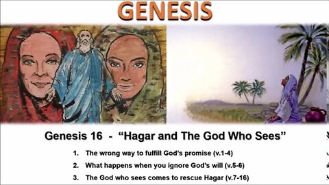 Genesis 16 - “Hagar and The God Who Sees” - Calvary Chapel Fergus Falls