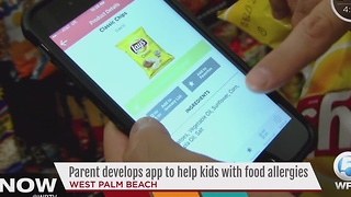 Parent develops app to help kids with food allergies