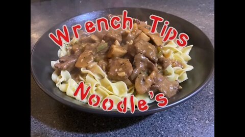 Beef tips & noodles