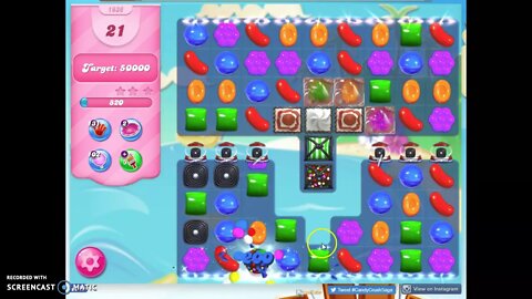 Candy Crush Level 1636 Audio Talkthrough, 1 Star 0 Boosters