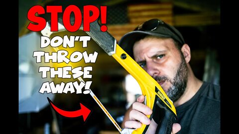 STOP throwing away your Hacksaw Blades and use them for this instead!