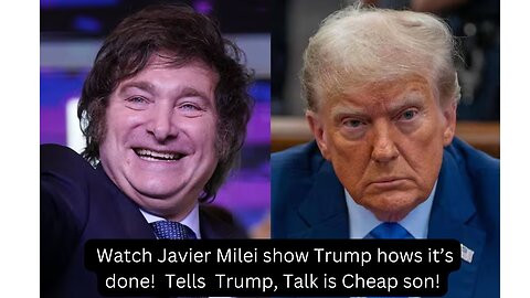 Javier Milei shows Trump how it's done in his first term as President!