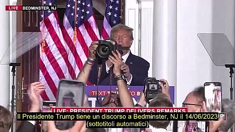 Il Discorso Di Trump A Bedminster, 14-06-2023, Sub Ita