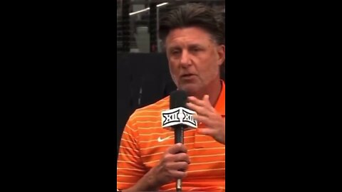 Asking #MikeGundy questions at #Big12 #MediaDays