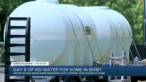 Some Bixby residents in sixth day without water during intense heat