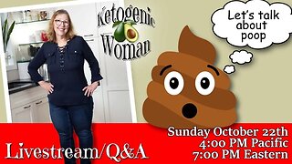 LIVE Q&A Let's Talk About Poop and Digestion! **GIVEAWAY** | 7PM EST 4PM PDT Sun Oct 22