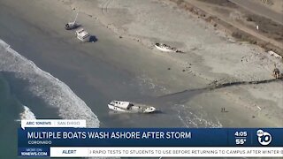 US Navy: Boats found in Coronado could cost taxpayers $260K to remove from beach