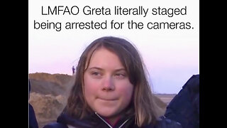 Greta stages her own Arrest Jan. 2023