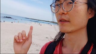 Living in Jeju Island, Korea for 1 Month - Day 6, Gimnyeong Beach, Woljeongri Beach