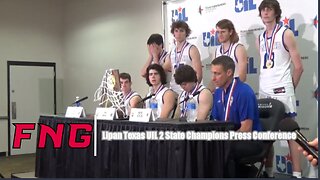 Lipan Texas UIL 2a State Champion Press Conference
