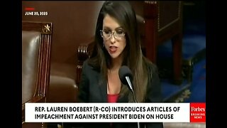 Bobert trading the impeachment charges against Joe Biden