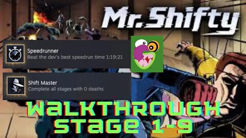 Mr shifty 1-9 perfect run walkthrough