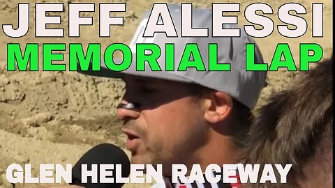 Jeff Alessi Tribute Memorial Lap at Glen Helen Race 10/7/2023. #jeffalessi, #jeffalessimotocross