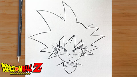 How to DRAW Young Goku with Pencil | EASY Step by Step Tutorial ✏️