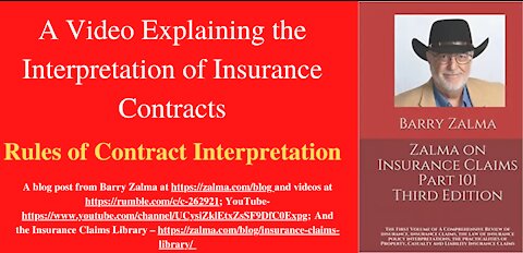 A Video Explaining the Interpretation of Insurance Contracts