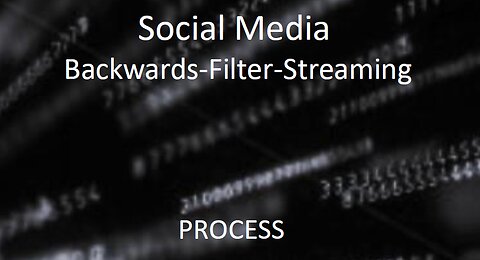 Controling Social Media (Backwards-Filter-Streaming)