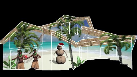 Mele Kalikimaka Christmas House Projection Mapping Video Sample