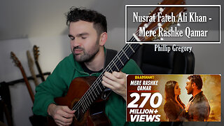 Nusrat Fateh Ali Khan - Mere Rashke Qamar (Pakistani Song) - Fingerstyle Guitar Cover