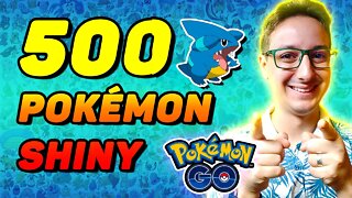 500 BRILHANTES! TODOS OS MEUS SHINY NO POKÉMON GO!