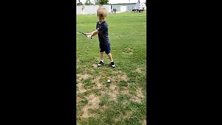 6 year old’s golf swing
