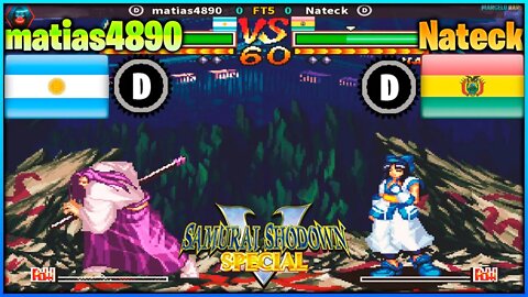 Samurai Shodown V Special (matias4890 Vs. Nateck) [Argentina Vs. Bolivia]