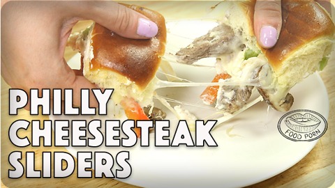 How to make Philly cheesesteak sliders