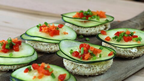 How To Make Delicious Cucumber Canapes