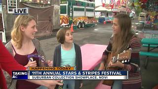 Triple the Trouble performing at annual Stars and Stripes festival in Novi