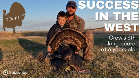 6 Year Old Shoots 6th Turkey - Nebraska Youth Turkey Hunt - Eason Season