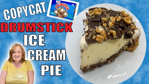 Drumstick ICE CREAM Pie | FREEZER PIE Copycat Recipe