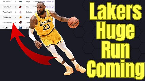 Lakers Huge Run & Opportunity Coming