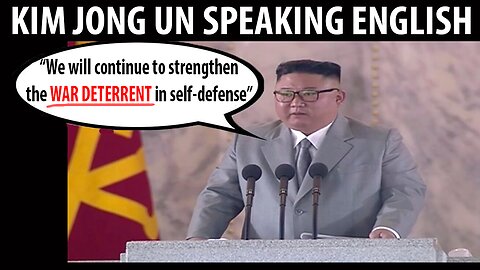 What Would Kim Jong Un Sound Like in English? FULL SPEECH Oct. 10th 2020