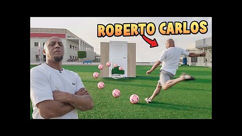 CAN ROBERTO CARLOS BREAK THROUGH A DOOR WITH A FOOTBALL